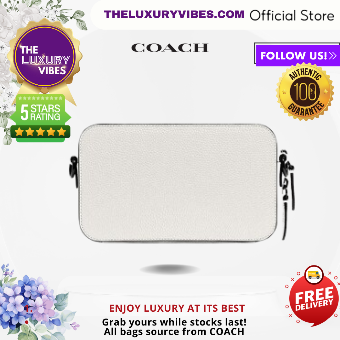 COACH Charter Slim Crossbody With Coach Badge-Chalk/White -C6290