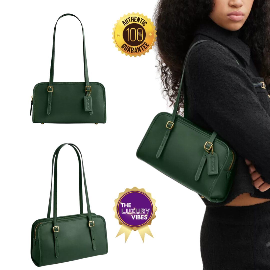 COACH Swing Zip In Dark Green CM565