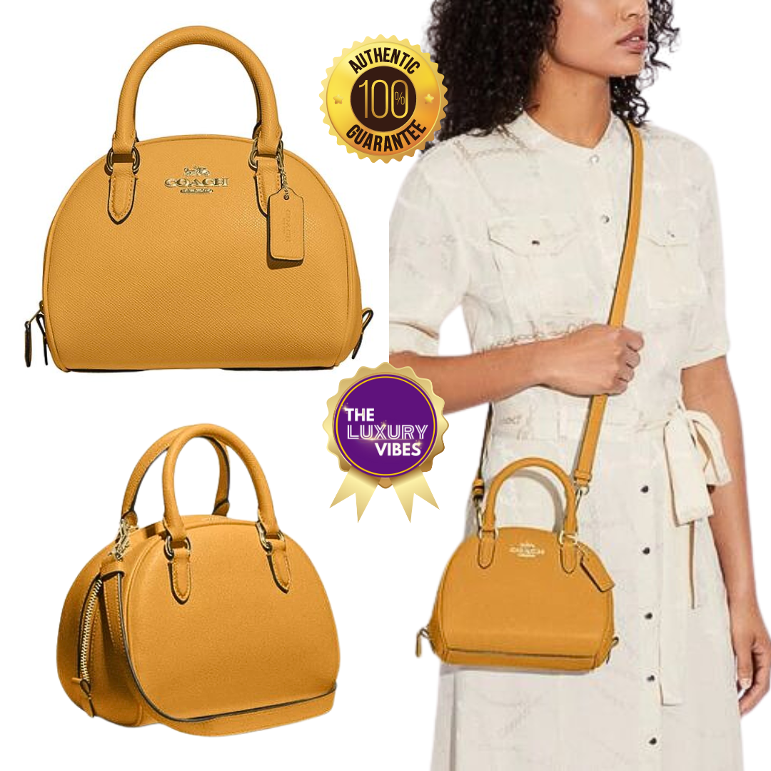 COACH Sydney Satchel in Yellow CA202