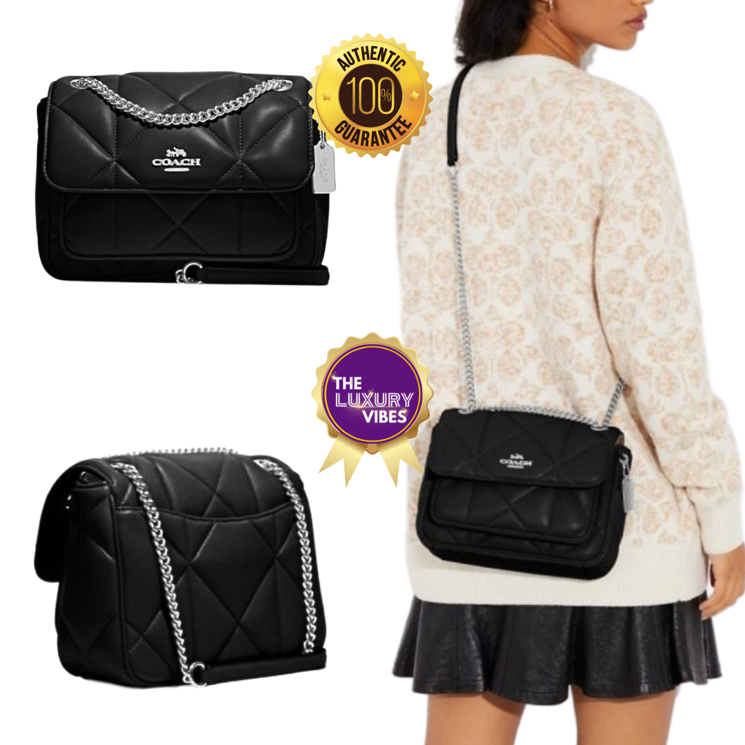 COACH Klare Crossbody 25 with Puffy Diamond Black CJ611