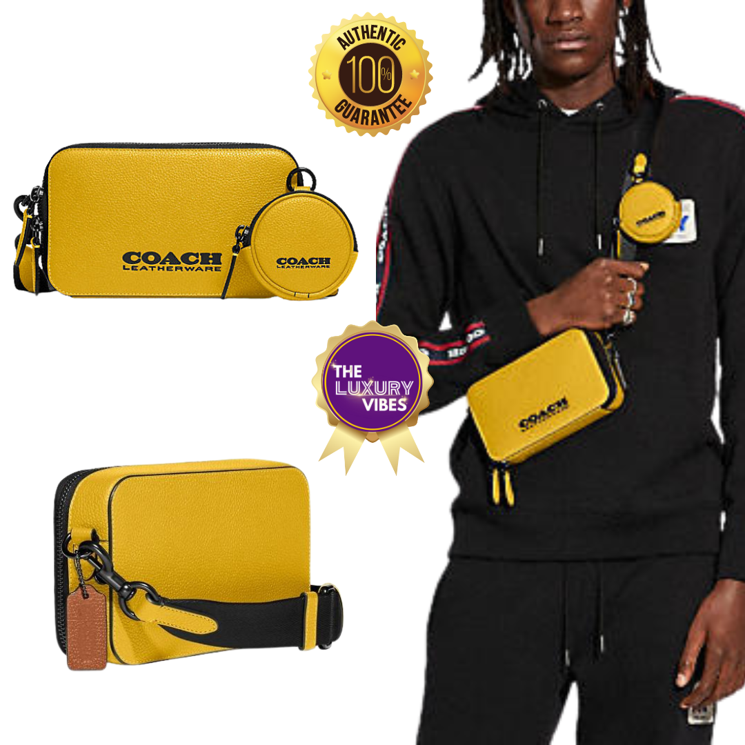 COACH Charter Slim Crossbody With Coach Badge-Yellow -C6290