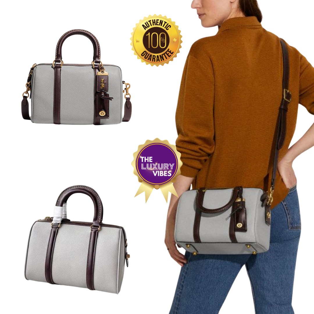 COACH Ruby Satchel 25 In COACH Ruby in Colorblock Grey C8530