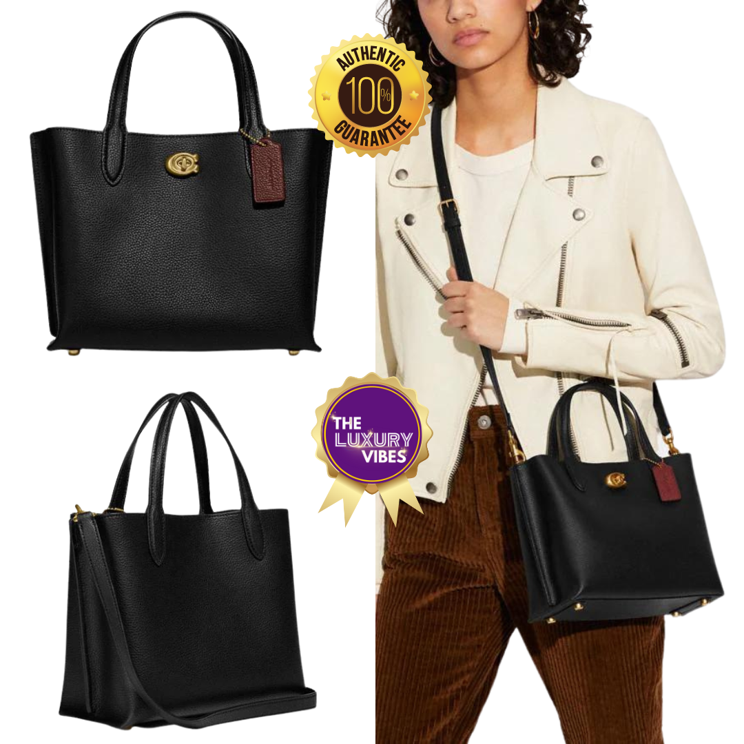 COACH Willow Tote 24 in Black C8869