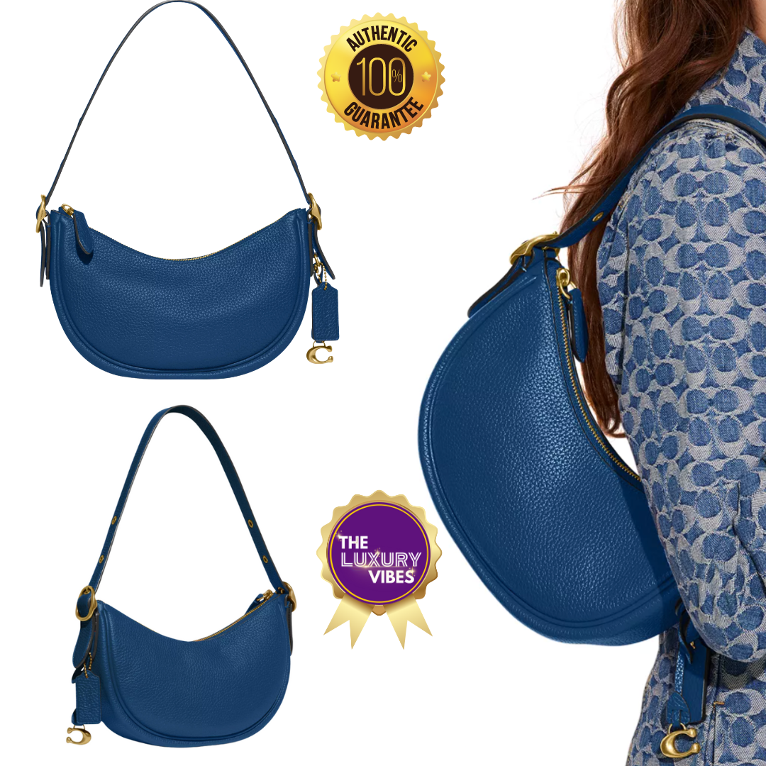 COACH Luna Shoulder Bag in Blue  - CC439